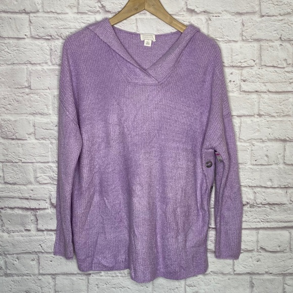 Caslon Side Button Hooded Sweater - Picture 3 of 11